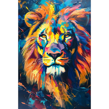 Lion Acrylic Canvas Abstract